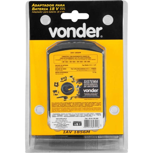 Adaptador para bateria 18V Linha Intercambiável IAV 1856M Adaptador para bateria 18V Linha Intercambiável IAV 1856M