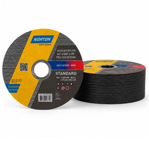 Kit 24 Discos de corte fino para metal e inox 4.1/2 Kit 24 Discos de corte fino para metal e inox 4.1/2