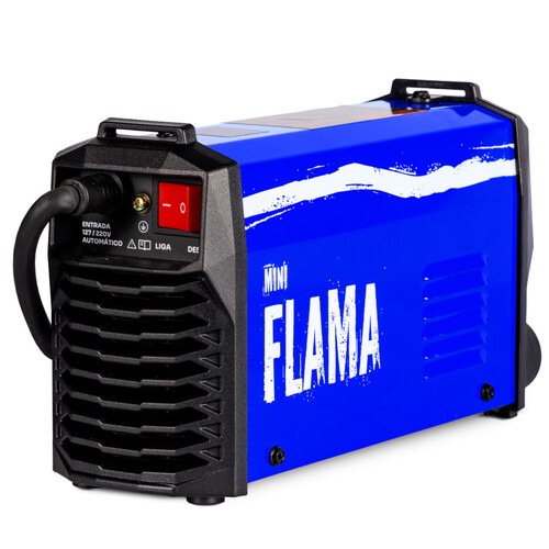 Inversora de solda 160A para Eletrodo revestido e Tig monof�sica - Mini Flama  110V/220V