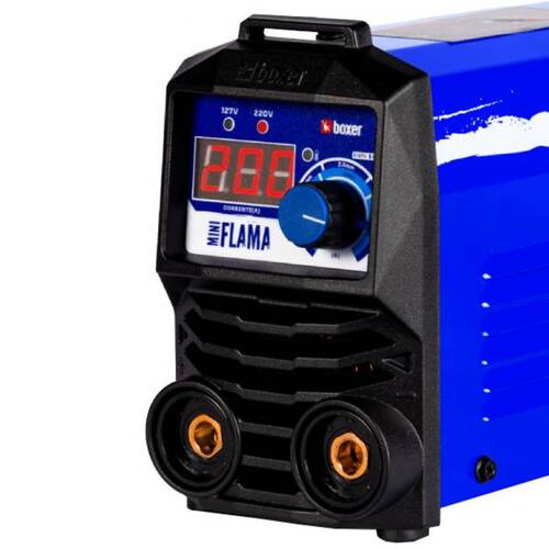 Inversora de solda 160A para Eletrodo revestido e Tig monof�sica - Mini Flama  110V/220V