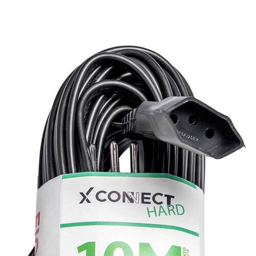 Extensão elétrica 10 metros 1 tomada 3 x 0,75 mm 10A tripolar - Connect Hard Extensão elétrica 10 metros 1 tomada 3 x 0,75 mm 10A tripolar - Connect Hard