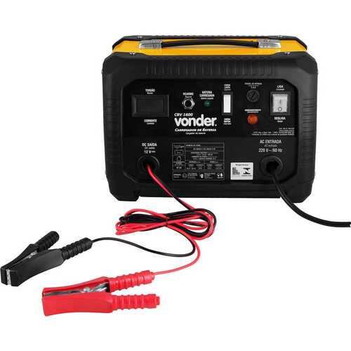 Carregador de bateria port�til 12 volts - CBV1600  220V