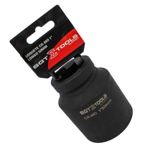 Soquete sextavado de impacto longo 50 mm encaixe 1 Soquete sextavado de impacto longo 50 mm encaixe 1