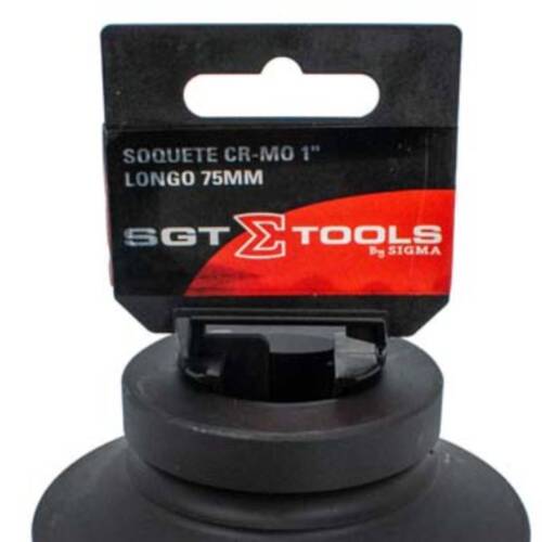 Soquete sextavado de impacto longo 75 mm encaixe 1 Soquete sextavado de impacto longo 75 mm encaixe 1