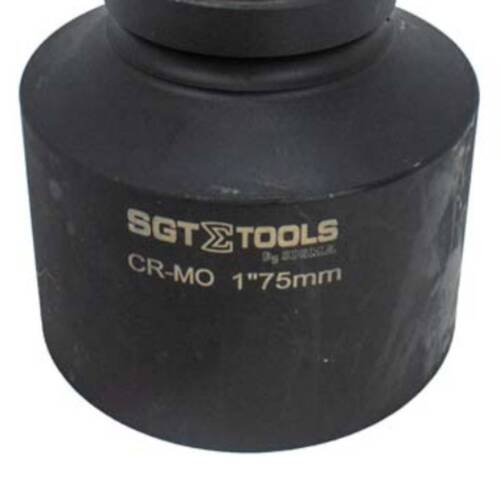 Soquete sextavado de impacto longo 75 mm encaixe 1 Soquete sextavado de impacto longo 75 mm encaixe 1