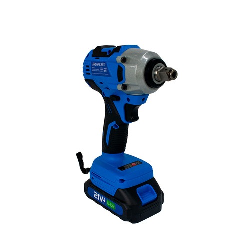 Chave de impacto parafusadeira a bateria 18V Brushless com 1 bateria PWR-35 110V/220V Chave de impacto parafusadeira a bateria 18V Brushless com 1 bateria PWR-35 110V/220V