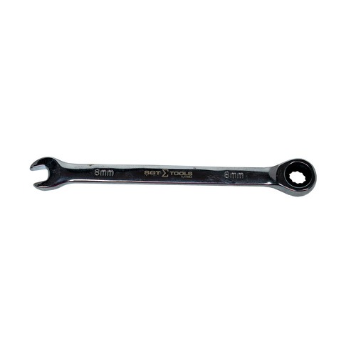 Jogo de chave combinada com catraca 8 a 19 mm com 7 peças Jogo de chave combinada com catraca 8 a 19 mm com 7 peças