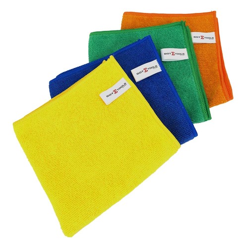 Toalha multiuso em microfibra para limpeza 35 x 35 cm 4 pe�as