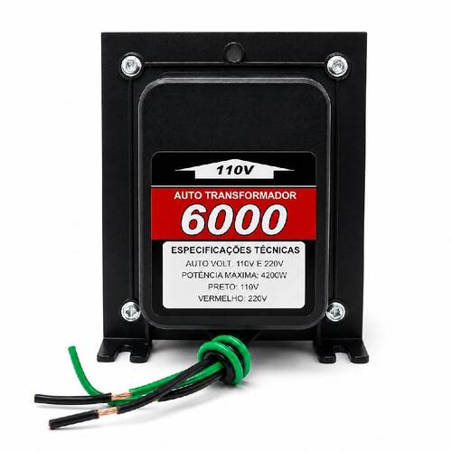 Autotransformador de voltagem para potência até 4600W - 6000VAT 110V/220V Autotransformador de voltagem para potência até 4600W - 6000VAT 110V/220V