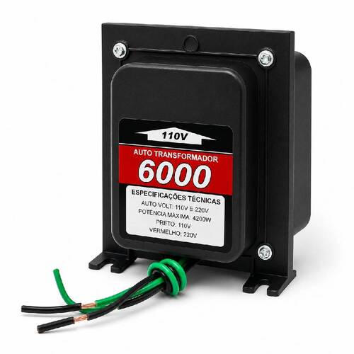 Autotransformador de voltagem para potência até 4600W - 6000VAT 110V/220V Autotransformador de voltagem para potência até 4600W - 6000VAT 110V/220V