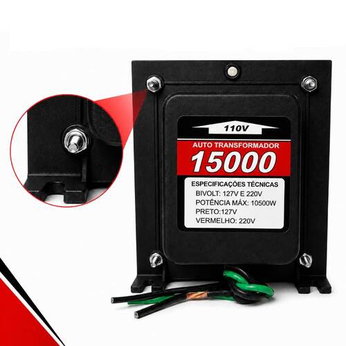 Autotransformador de voltagem para potência até 10500W - 15000VAT 110V/220V Autotransformador de voltagem para potência até 10500W - 15000VAT 110V/220V