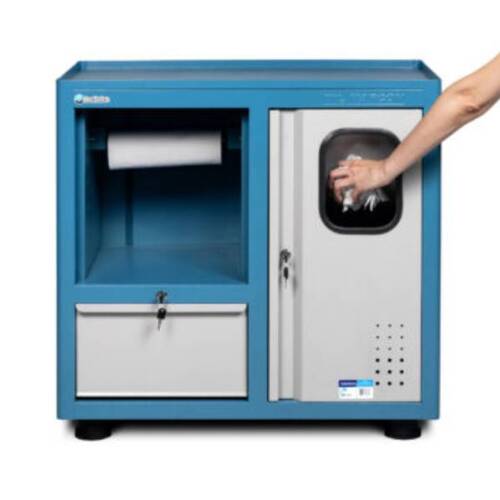 Gaveteiro modular com 1 gaveta e porta lixeira Gaveteiro modular com 1 gaveta e porta lixeira