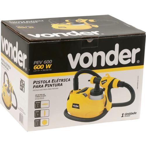Pistola de pintura pulverizadora eltrica 600 watts - PEV 600  110V