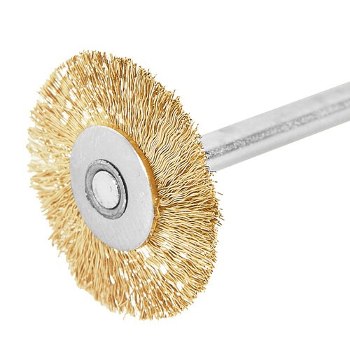 Escova de latão circular ondulada 20 mm para micro retífica Escova de latão circular ondulada 20 mm para micro retífica
