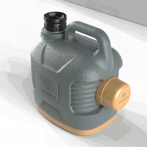 Garrafão térmico 5 Litros cinza plus com amarelo sertão - Supertermo Garrafão térmico 5 Litros cinza plus com amarelo sertão - Supertermo