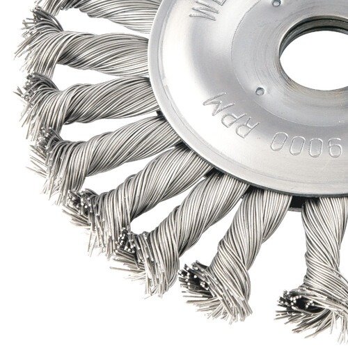 Escova de a�o inox circular torcida 4.1/2