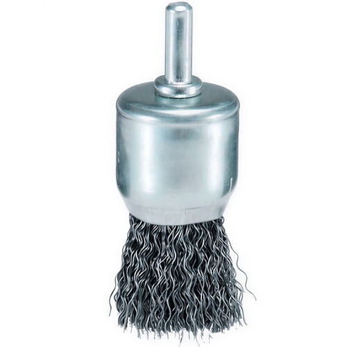 Escova de aço ondulada tipo pincel 25 mm Escova de aço ondulada tipo pincel 25 mm