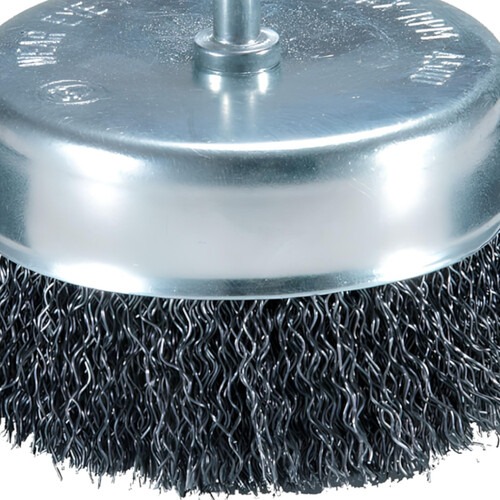 Escova de aço ondulada tipo copo 3.1/8 Escova de aço ondulada tipo copo 3.1/8