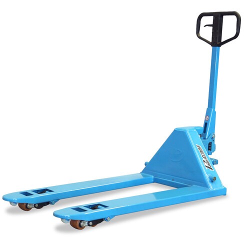 Transpalete hidráulico 3.000 kg 680 mm com rodas duplas de poliuretano - TM3000 RTP Transpalete hidráulico 3.000 kg 680 mm com rodas duplas de poliuretano - TM3000 RTP