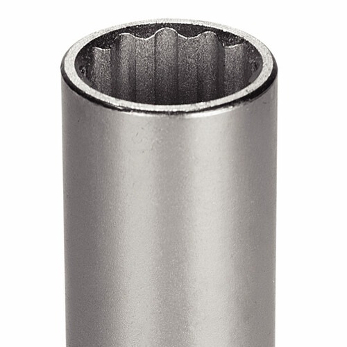 Soquete estriado longo 18 mm encaixe 1/2 Soquete estriado longo 18 mm encaixe 1/2
