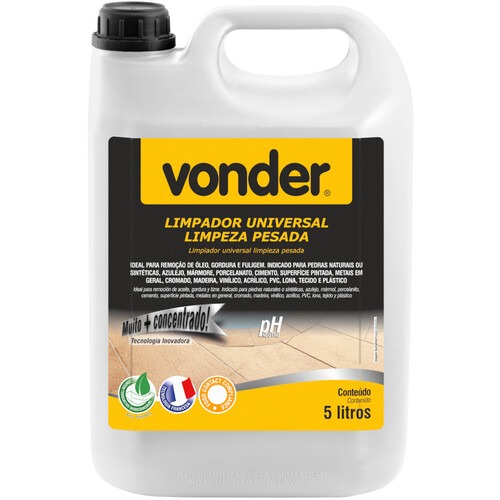 Limpador universal limpeza pesada 5 litros Limpador universal limpeza pesada 5 litros