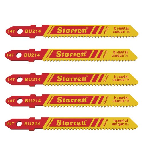 Lâmina serra tico tico 50 mm 14 dentes bimetal multiuso 5 peças - BU214 Lâmina serra tico tico 50 mm 14 dentes bimetal multiuso 5 peças - BU214