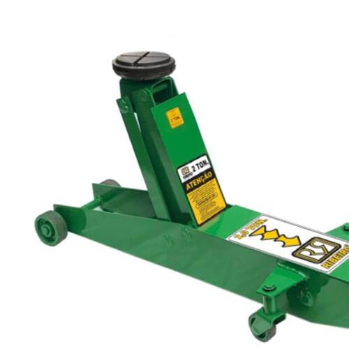 Macaco jacaré hidráulico longo 2,0T com rodas de ferro - RM0019 Macaco jacaré hidráulico longo 2,0T com rodas de ferro - RM0019
