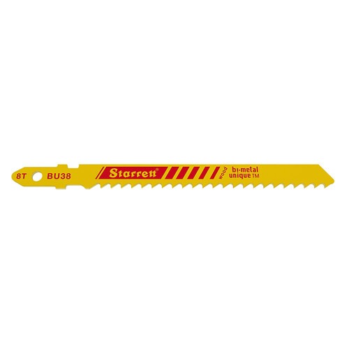 Lâmina serra tico tico 50 mm 8 dentes bimetal para madeira 5 peças - BU38 Lâmina serra tico tico 50 mm 8 dentes bimetal para madeira 5 peças - BU38