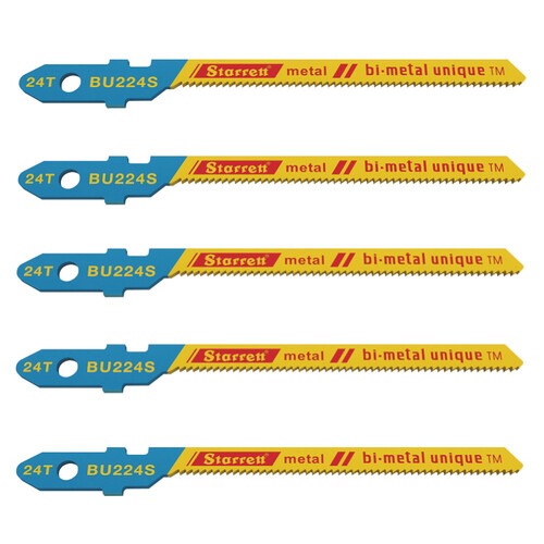 L�mina serra tico tico cortes curvos 50 mm 24 dentes bimetal para metal 5 pe�as - BU224S