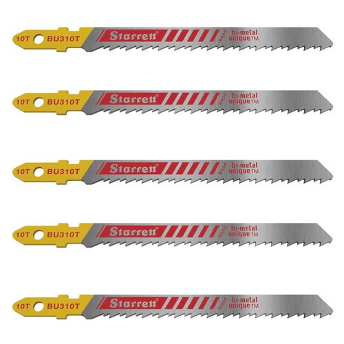 Lâmina serra tico tico 75 mm 10 dentes bimetal para madeira 5 peças - BU310T Lâmina serra tico tico 75 mm 10 dentes bimetal para madeira 5 peças - BU310T