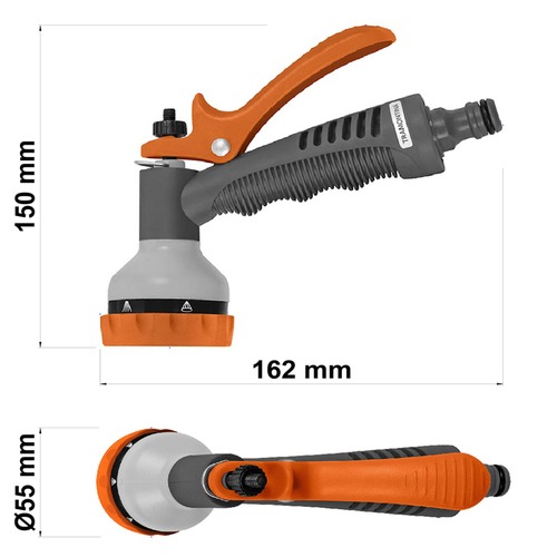 Hidropistola multifunção plástica para engate rápido - 78519500 Hidropistola multifunção plástica para engate rápido - 78519500