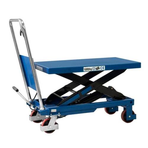 Mesa hidráulica pantográfica capacidade 1000 kg com roda de PU - ME1000 Mesa hidráulica pantográfica capacidade 1000 kg com roda de PU - ME1000