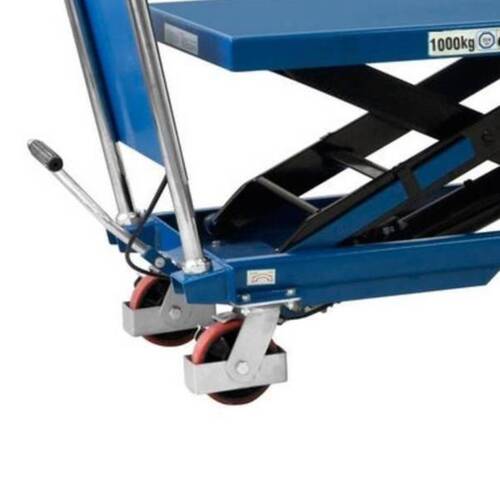 Mesa hidráulica pantográfica capacidade 1000 kg com roda de PU - ME1000 Mesa hidráulica pantográfica capacidade 1000 kg com roda de PU - ME1000