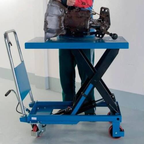 Mesa hidráulica pantográfica capacidade 1000 kg com roda de PU - ME1000 Mesa hidráulica pantográfica capacidade 1000 kg com roda de PU - ME1000