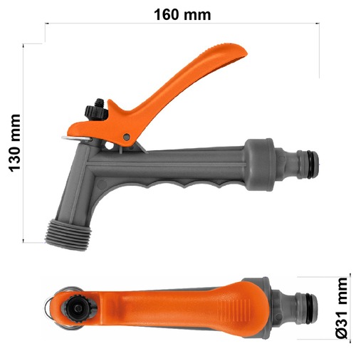 Hidropistola plástica para engate rápido - 78535400 Hidropistola plástica para engate rápido - 78535400