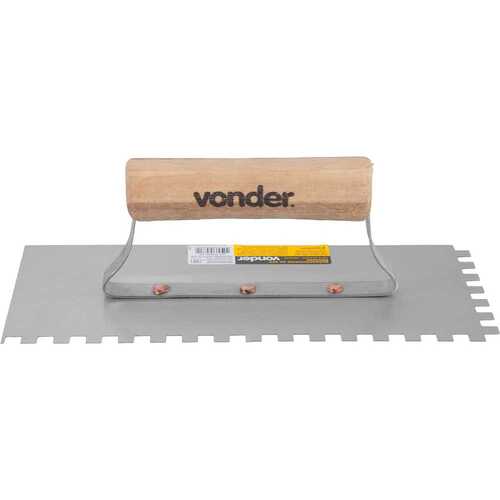 Desempenadeira em aço dentada 255 x 120 mm Desempenadeira em aço dentada 255 x 120 mm
