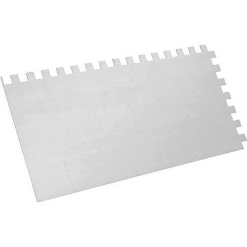 Desempenadeira em aço dentada 255 x 120 mm Desempenadeira em aço dentada 255 x 120 mm
