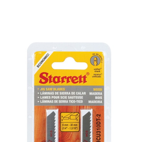 L�mina serra tico tico 100 mm 10 dentes bimetal para madeira 2 pe�as - HCU310T-2