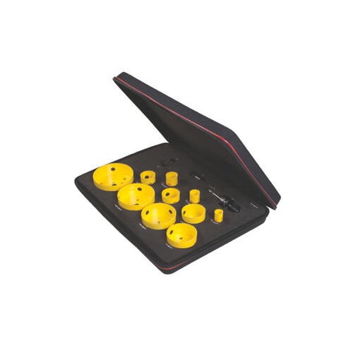 Jogo de serra copo 19 a 76 mm com 15 peças - FAST CUT Jogo de serra copo 19 a 76 mm com 15 peças - FAST CUT