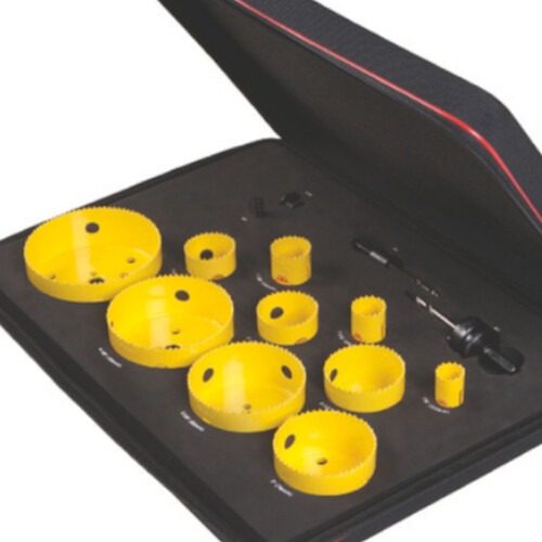 Jogo de serra copo 19 a 76 mm com 15 peças - FAST CUT Jogo de serra copo 19 a 76 mm com 15 peças - FAST CUT