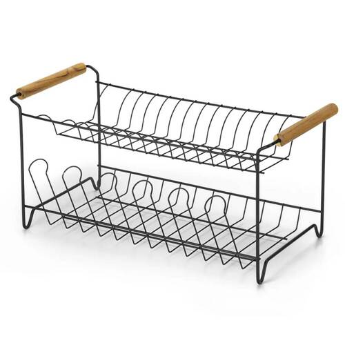Escorredor de lou�a duplo com porta talheres Eco Design - 0452