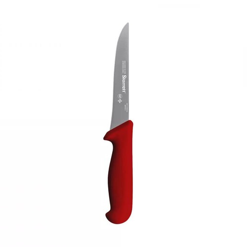 Faca para desossar l�mina reta larga 6'' vermelha 
