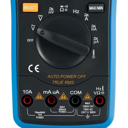 Mult�metro digital port�til CAT III 600V True RMS - ET-1639A
