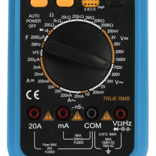 Mult�metro digital port�til CAT III 600V True RMS - ET-2703A