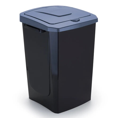 Lixeira plastica push click 40 litros com tampa Ecofácil - 5073 Lixeira plastica push click 40 litros com tampa Ecofácil - 5073