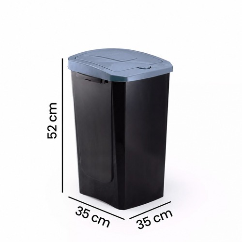 Lixeira plastica push click 40 litros com tampa Ecofácil - 5073 Lixeira plastica push click 40 litros com tampa Ecofácil - 5073