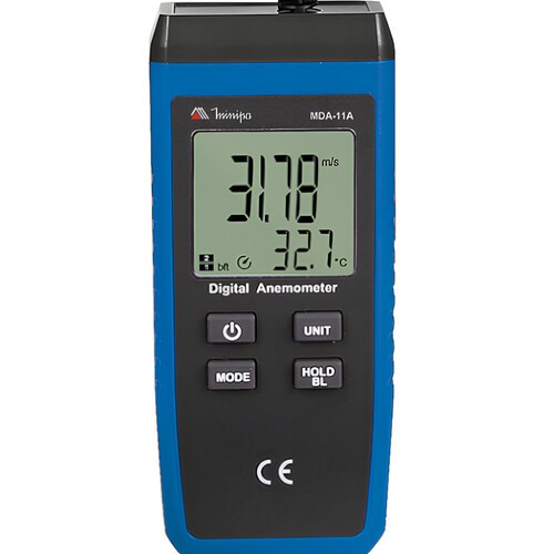 Anemômetro digital 1,4 - 108 Km/h - MDA-11A Anemômetro digital 1,4 - 108 Km/h - MDA-11A