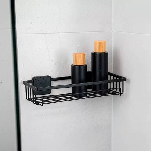Prateleira para banheiro 28,6 x 12,3 cm com adesivo - 2598