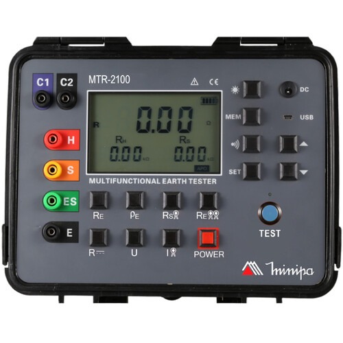 Terrômetro digital multifunção LCD 4 digitos CAT III 300V CAT IV 150V -MTR-2100 Terrômetro digital multifunção LCD 4 digitos CAT III 300V CAT IV 150V -MTR-2100