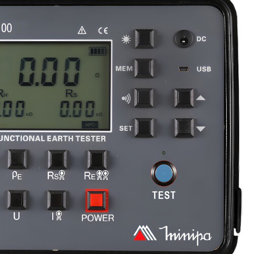Terrômetro digital multifunção LCD 4 digitos CAT III 300V CAT IV 150V -MTR-2100 Terrômetro digital multifunção LCD 4 digitos CAT III 300V CAT IV 150V -MTR-2100
